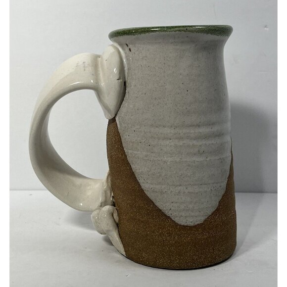 Vintage Mug Pottery Mark Hines Creations Funny Face Hand-Sculpted SALES on Phone - Picture 3 of 10